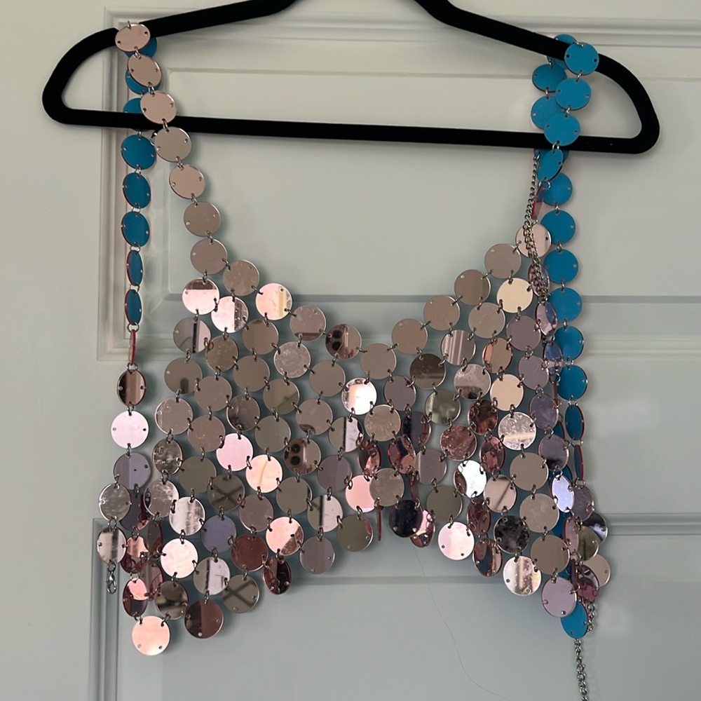 Mirror pink top. Festival